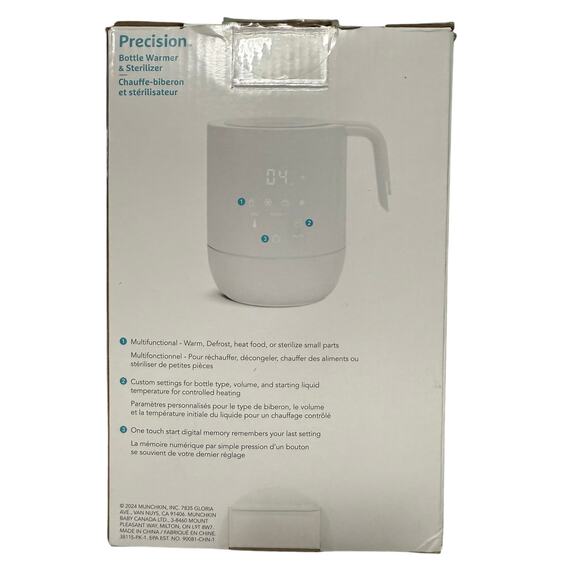 Munchkin Precision Digital Bottle Warmer And Sterilizer Sealed New - Picture 2 of 3